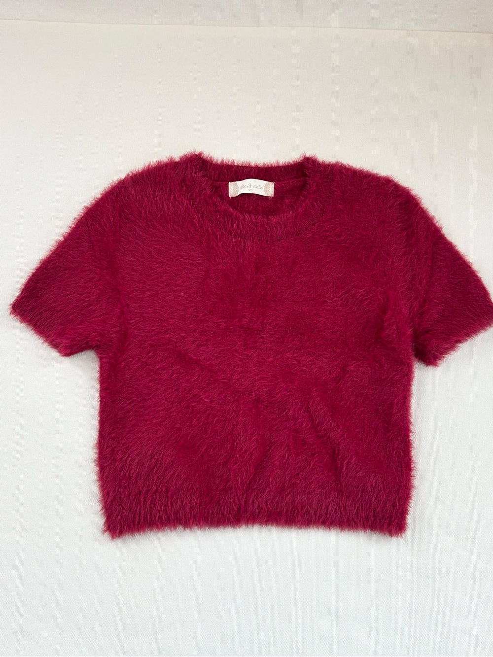 Altar'd State Cropped Soft Faux Fur Top